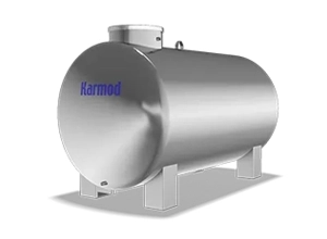 1 ton yatay paslanmaz depo