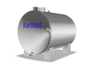 2 ton yatay paslanmaz depo