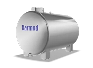 3 ton yatay paslanmaz depo