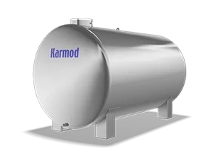 8 ton yatay paslanmaz depo