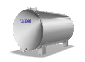 9 ton yatay paslanmaz depo